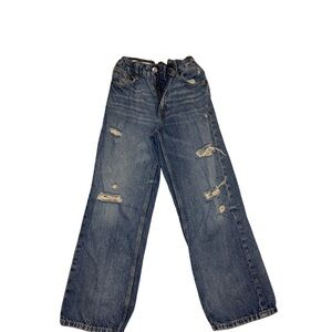 Kids Distressed Blue Jeans